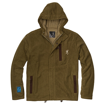 Browning Hydro-Fleece Jacket - Mens, Dark Olive, Medium, 3041218402
