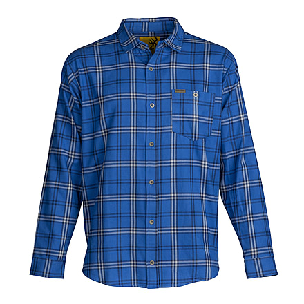 Browning Upland Flannel Shirt - Mens, Blue, 2XL, 3012736505