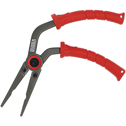 Bubba Blade Pistol Grip Pliers 6.5in Knife, 6.5 overall, Red molded polymer handle with non-slip grip, 1099911