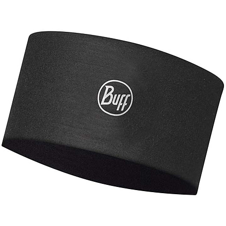 Buff CoolNet UV Wide Headband, Solid Black, 120007.999.10.00