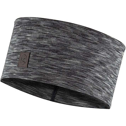 Buff Merino Heavyweight Headband, Multistripes Fog Grey, 129735.952.10.00