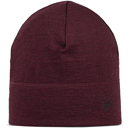 Buff Merino Lightweight Beanie Solid Hat -Unisex, Garnet, 113013.653.10.00