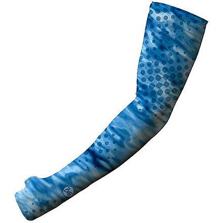 Buff UV Coastal Arm Sleeves, L/XL, Pelagic Camo Blue, Blue, Range Large - Extra Large, BUF-10212