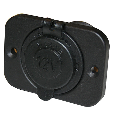 Bulldog Winch 12V Power Socket 20A with Cover and 3 Mounting Brackets, 20286