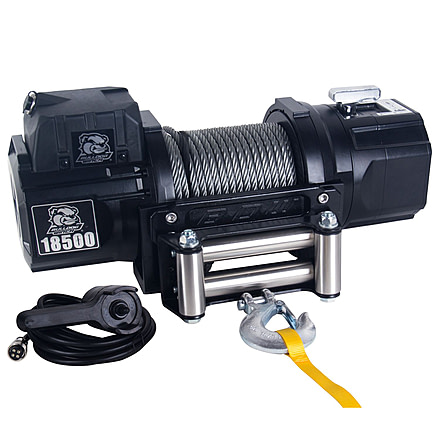 Bulldog Winch 18500lb Heavy-Duty Winch with 85ft Wire Rope, 10059
