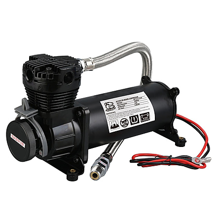 Bulldog Winch 200PSI Compressor, 1.8CFM on Board, Black, 41008