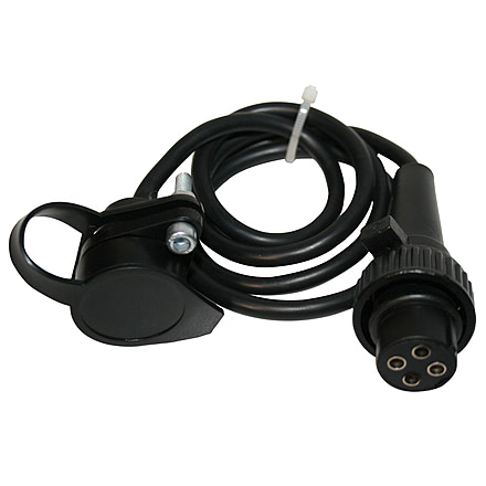 Bulldog Winch 3ft Plug Extension for 10012 15K, 4-Prong, Black, 20149B