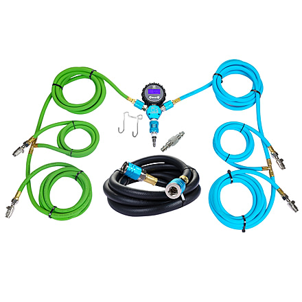 Bulldog Winch 4-Tire Inflation/Deflation System, Blue/Gray, 42082