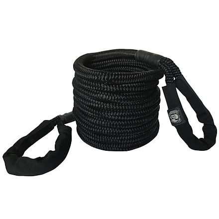 Bulldog Winch 7/8inX 30ft Big Dog Recovery Rope 22K BS, Black, 20231