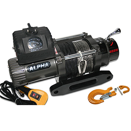 Bulldog Winch 8288 Comp Winch w/ Synthetic Rope, 55ft/Min, 75ft Synthetic Rope, 10009
