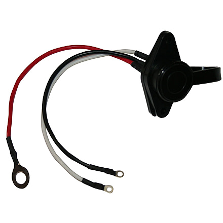 Bulldog Winch Female Plug, Truck Standard Series 3-Prong Push-in, Contactor w/Small Screw Connections, Black, 20178C