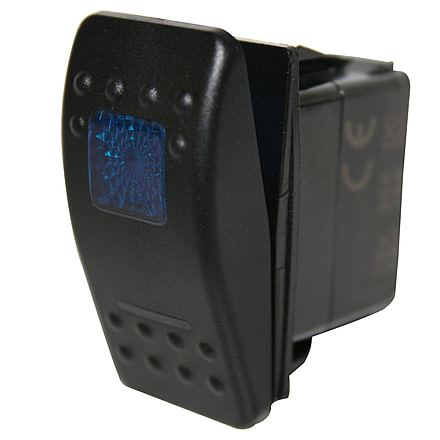 Bulldog Winch Rocker Switch-ON/OFF 5-Pin, Blue, 20258