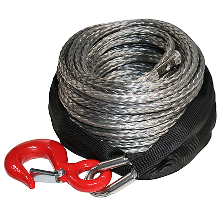 Bulldog Winch Synthetic Rope 8mm X 100ft, Up to 8K Winch, 20082