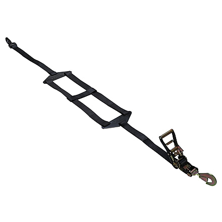Bulldog Winch Vertical Tire Ratcheting inhin Tie-Down Strap, 10,000 lb Breaking Strength, Black, 20362