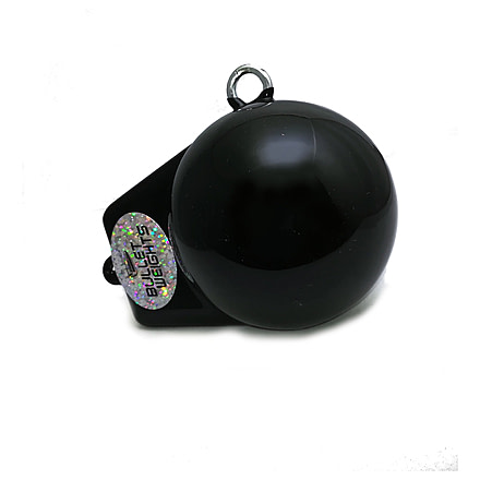 Bullet Weights Coated Downrigger Ball w/Fin 6LB, Black, DR6 BLK
