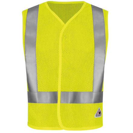 Bulwark Hi-Visibility Flame-Resistant Safety Vest, Men, VMV8HV, RGM VMV8HVRGM