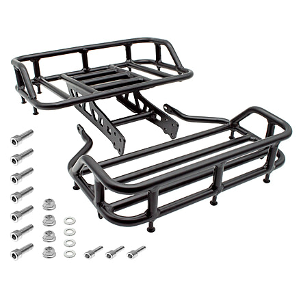 Burromax HRH Utility Rack Set, Front and Rear, Black, 16106