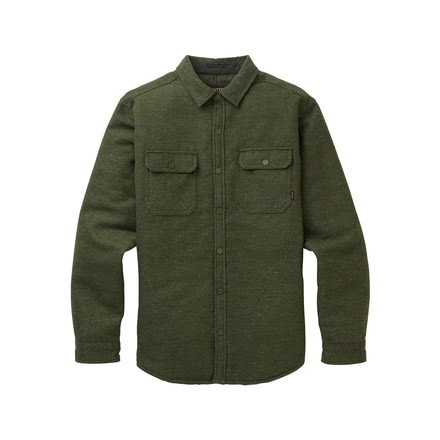Burton Brighton Insulated Flannel - Mens, Dusty Olive Twill Yd, Large, 18949101965L