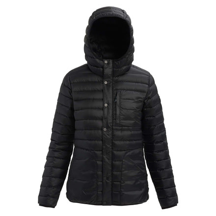 Burton Evergreen Down Hoody Insulator -Womens, True Black, Large, 19015102001-L