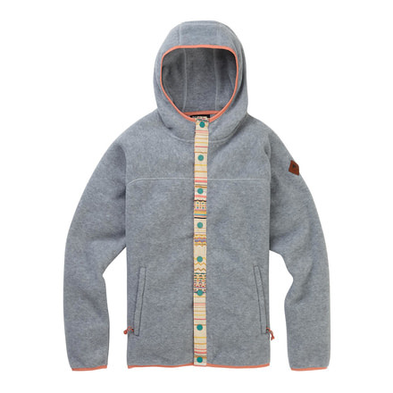 Burton Hearth Snap - Womens, Gray Heather, Extra Small, 19603103020-XS