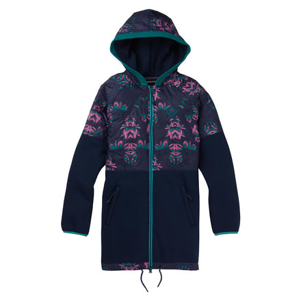 Burton Khalsa Hybrid Full-Zip Jacket - Womens, Dress Blue Stylus / Dress Blue, Large, 21356100400-L