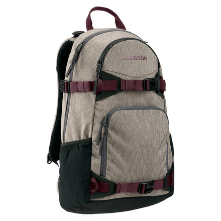 Burton Riders Backpack, 25L- Womens, Castlerock Heather, 15324104020