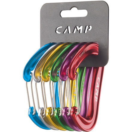 C.A.M.P. Nano 22 Carabiner Rackpack-Assorted-6 Pack