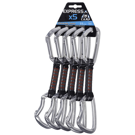 C.A.M.P. Orbit Express KS Quickdraw - 5 Pack - 11cm - Polished-Clearance