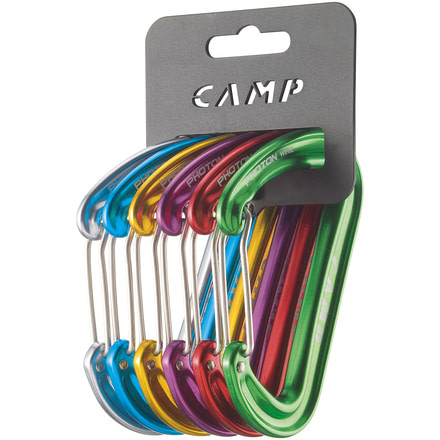C.A.M.P. Photon Wiregate Carabiner Rackpack-Assorted-6 Pack