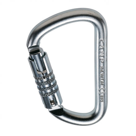 C.A.M.P. Steel D Pro 3Lock Carabiner, Automatic Lock, 187702