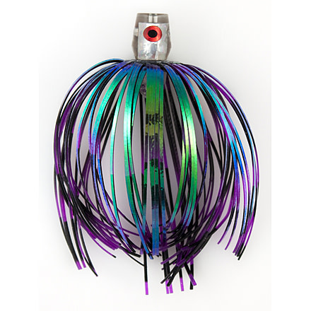 C&amp;H Lures King Buster Bling Series Lure, Black/Purple Skirt, 3 Piece, CH-BL18