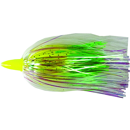 C&amp;H Lures Smoker Choker Trolling Lure, 4in, Chartreuse/Green/Pearl Skirt Luminescent Head, CH-SC01