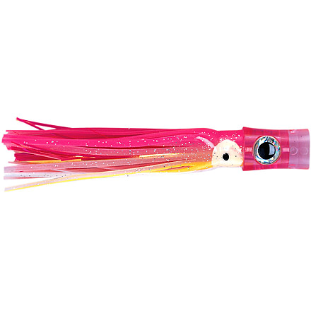 C&amp;H Lures Stubby Bubbler Bait Rig, Bait Spring &amp; Pin 100LB Mono, 6 ft, 7/0 Hook, Pink/White/Mylar Skirt, CH-SBBBR08
