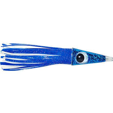 C&amp;H Lures Tuna Tango Trolling Lure, Rigged &amp; Ready, 100LB Mono, 6 ft, 7/0 Hook, Blue/White Skirt, CH-RRTT01