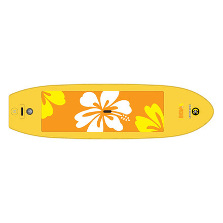 C4 Waterman Wehe Inflatable Stand Up Paddleboard -White/Yellow-10 ft