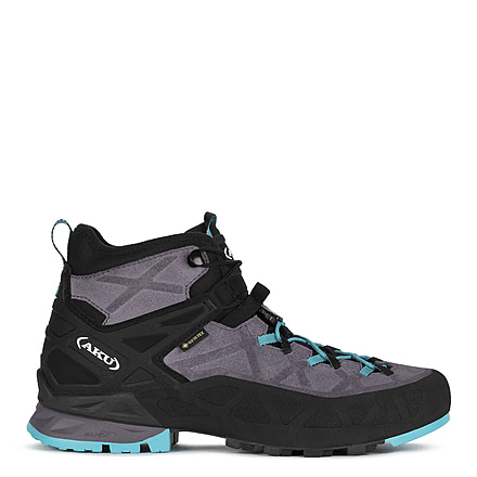 Aku Rock DFS Mid GTX Approach Shoes - Women's, Light Grey/Turquoise, 9.5 US, 7192419.5