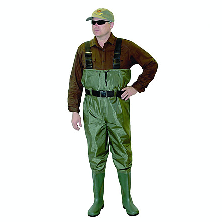 Caddis Wading Systems PVC Chest Waders Ultra Lite Green Sz9, CA3901W9