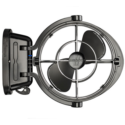 Caframo Sirocco II 3-Speed 7" Gimbal Fan - Black - 12-24V 62055