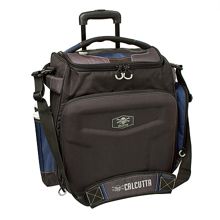 Calcutta Explorer Rolling Tackle bag w/ 5 3700 trays &amp; Rod holders, CSRTB37