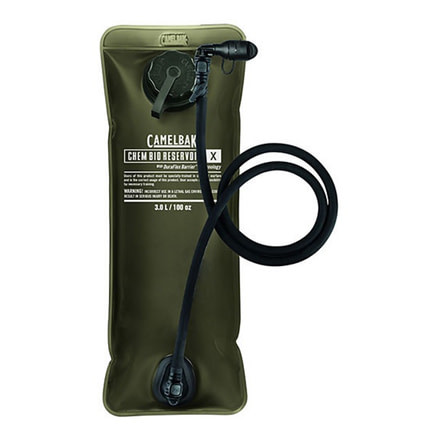 CamelBak CBR X Chem Bio Long Neck Replacement Reservoir for Hydration System, Green, 100 oz / 3.0L, 90796