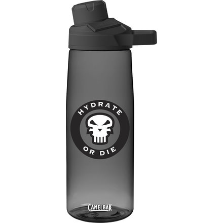 CamelBak Chute Mag Water Bottle,.75L,Hydrate or Die,Charcoal, 1512002075