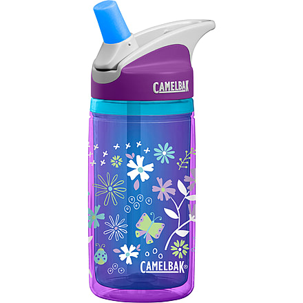 CamelBak eddy Kids Insulated Water Bottle-Purple Flowers