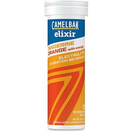 CamelBak Elixir Electrolyte Tablets-Tangerine Orange w/ Caffeine