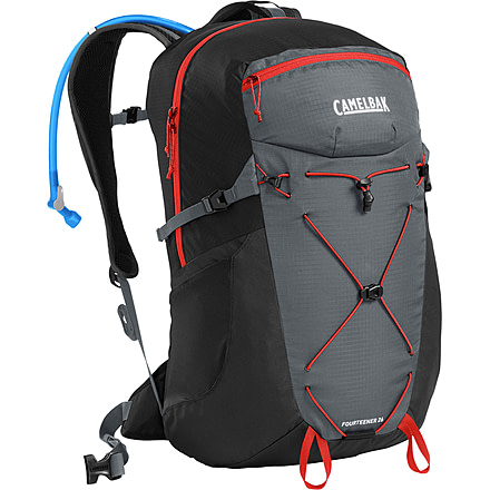 CamelBak Fourteener 26 Hydration Pack, Graphite/Red Poppy, One Size, 2864001000