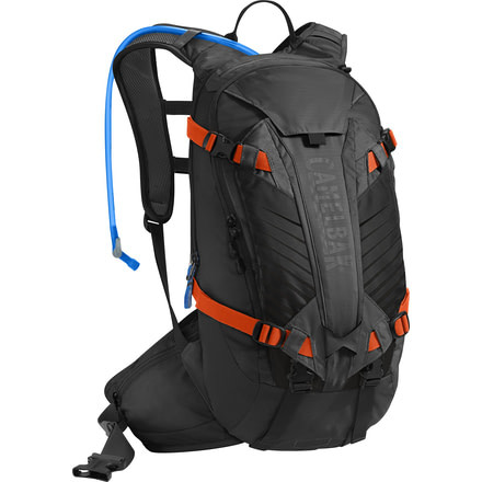 CamelBak K.U.D.U. 12 Mountain Biking Enduro Back Protection Pack, Black/Laser Orange, 12 L, 1132002000