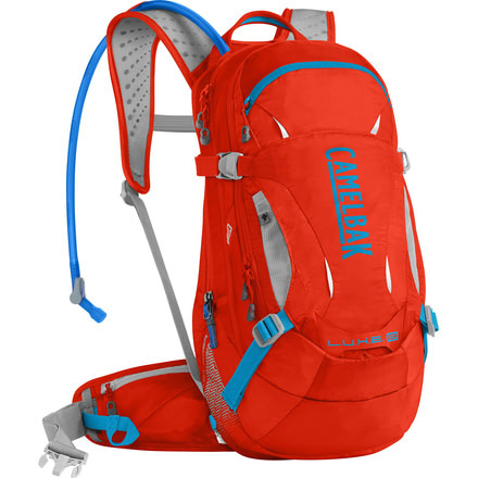 CamelBak L.U.X.E LR 14 Hydration Pack, 11 L, Cherry Tomato/Atomic Blue, 1113602000