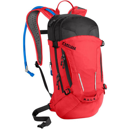 CamelBak M.U.L.E. Hydration Pack, 100 oz, Racing Red/Black, 100oz, 2245601000