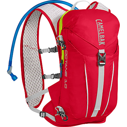 CamelBak Octane 10 Vest, Crimson Red/Lime Punch, One Size, 1437601000