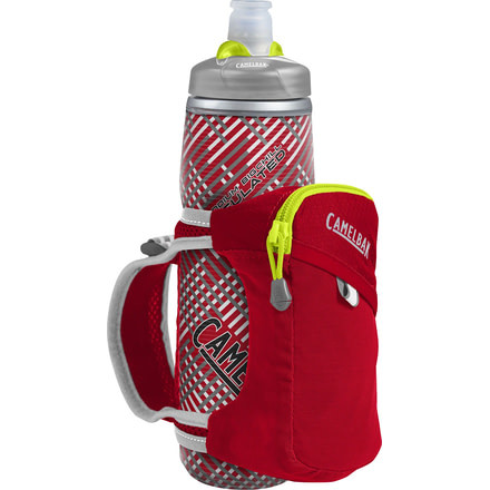 CamelBak Quick Grip chill - Water Bottle, Crimson Red/Lime Punch, 21 oz, 1040601000