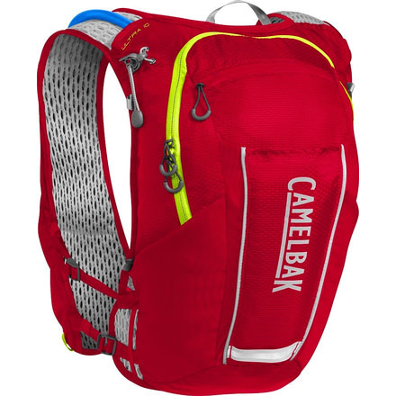 CamelBak Ultra 10 Vest, Crimson Red/Lime Punch, One Size, 1136601000